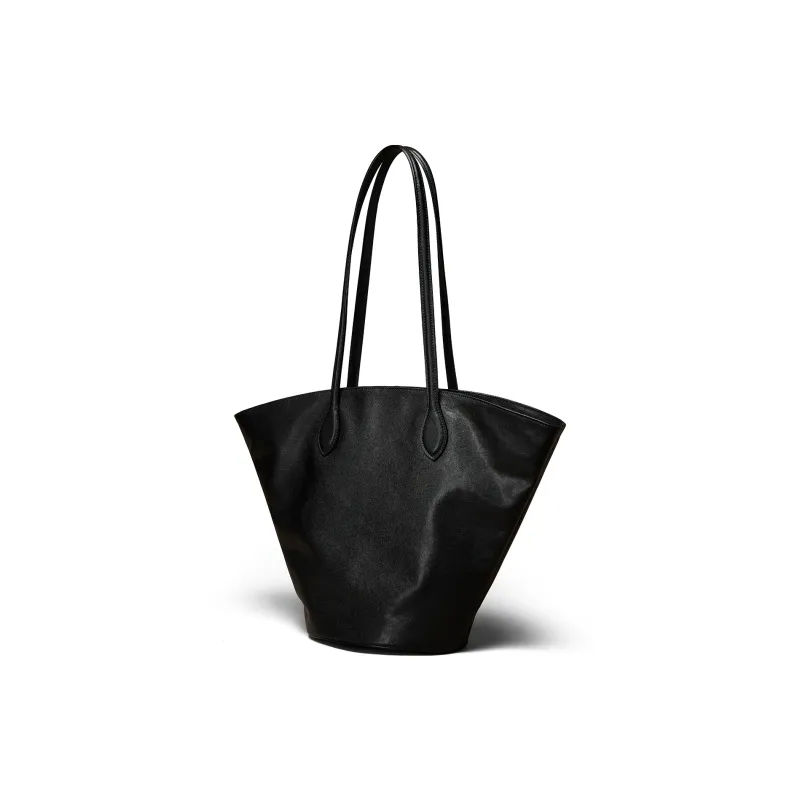 KAISER Crystal Vegetable Tanned Cow Leather Bucket Bags Shoulder Bags Women's Coffee/Black-3