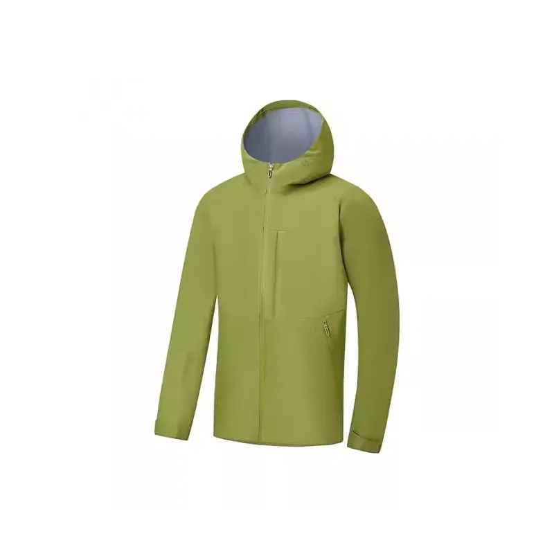 XTEP Variety Training Collection Abrasion-Resistant Windbreaker Jacket Men's Lizard Green-0