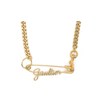 Jean Paul Gaultier Safety Pin Chain link Necklace