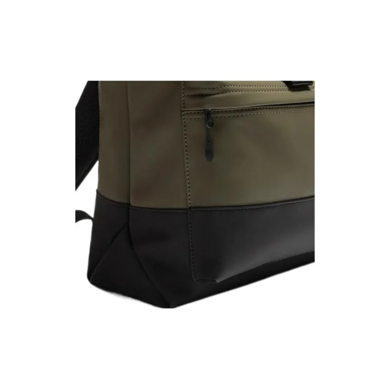 ZARA PU Backpack Large Size Men's Khaki Green-3
