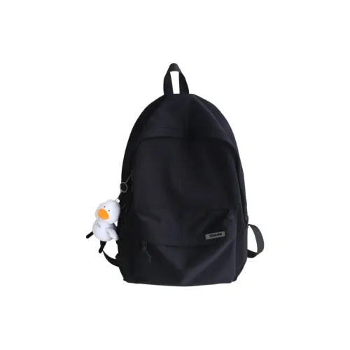 Tonlion Nylon Backpack Large Size Unisex White/Black