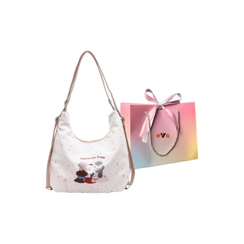 Yalu PU Portable Backpack Shoulder Bag Regular Women's Ecru