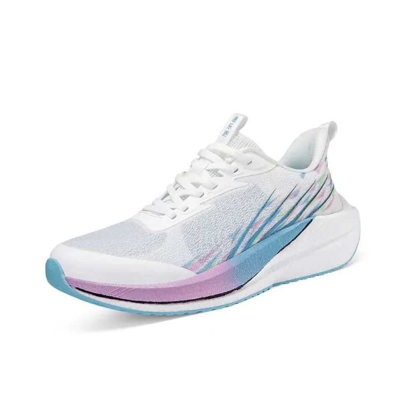 Speed Joy Run Cushioning Anti-Slip And Wear-Resistant Low-Top Carbon Plate Casual Running Shoes Men's White Blue-2