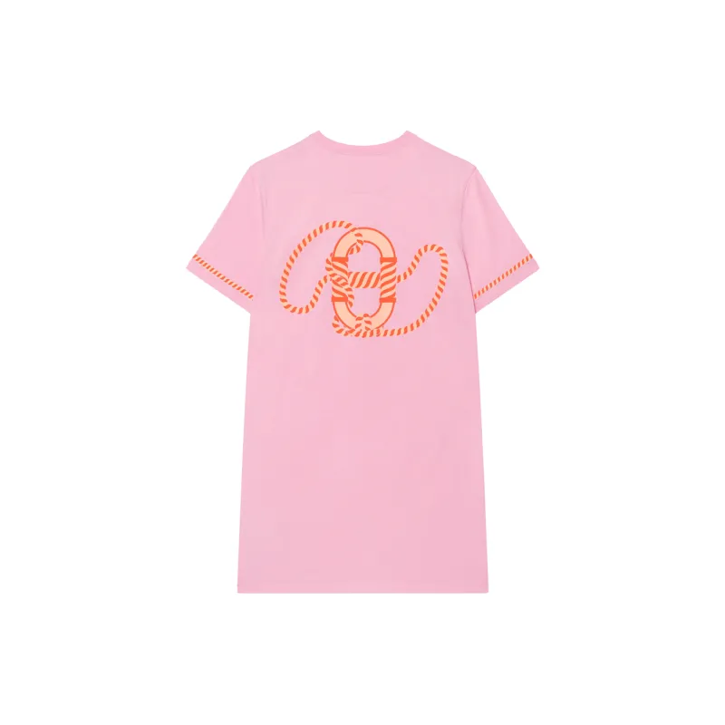 HERMES Short Sleeved Dresses Women's Pink-1