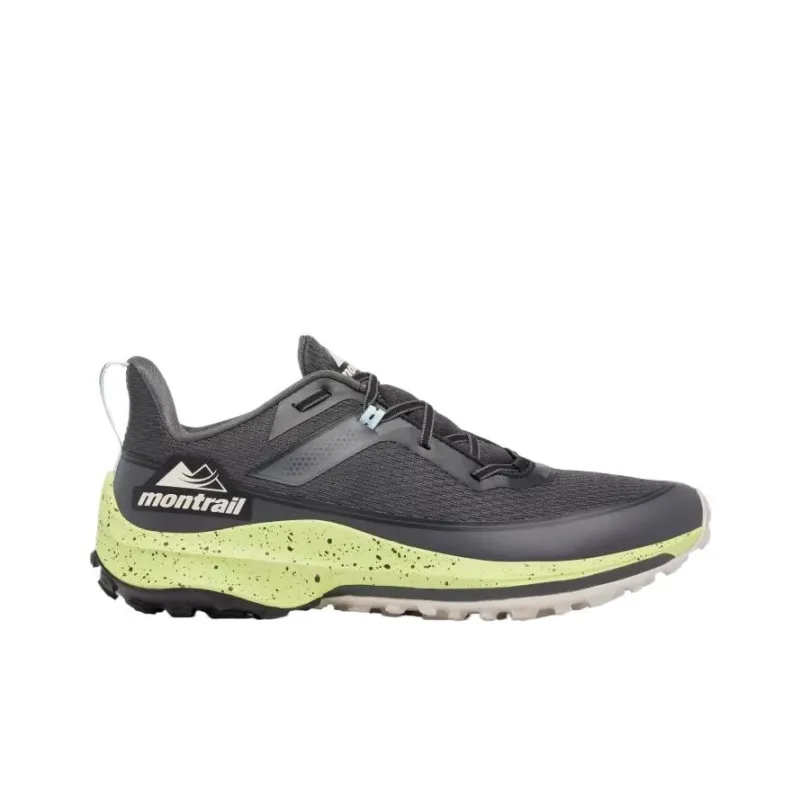 Columbia Montrail Slip-Resistant Low-Top Running Shoes Men's Dark Gray Napa Green-1