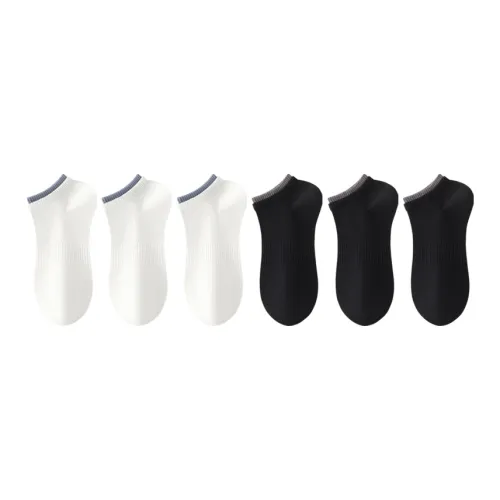 SHIWAJI No Show Socks Men's 6 Pack