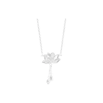 Old Qingyun Silver Building Foot Silver 990 Necklaces Women's
