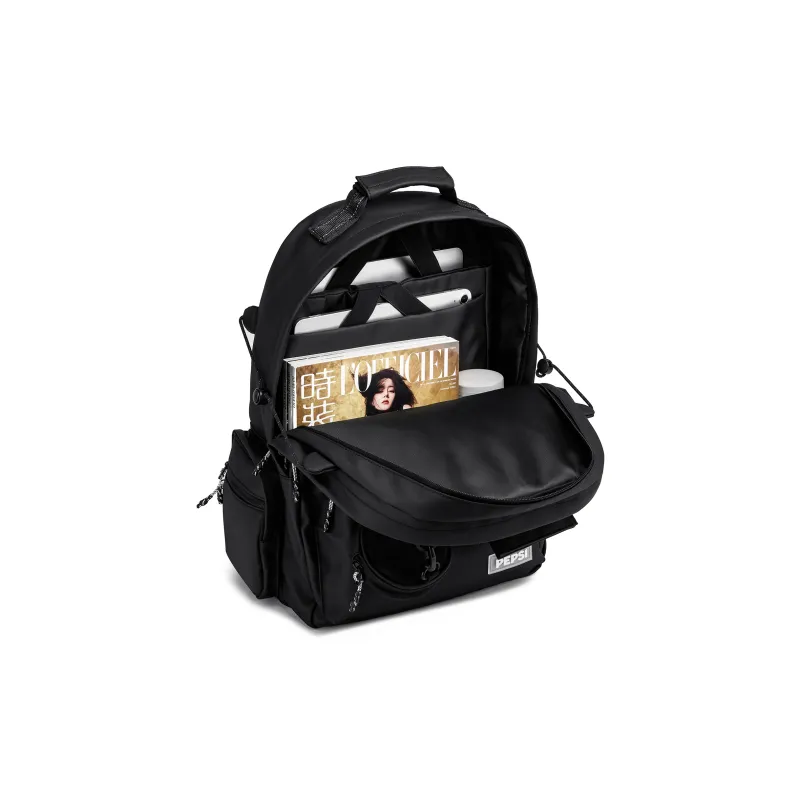 Pepsi Membrana Dermalis Backpack Laptop Bag Large Size Unisex White/Black-10