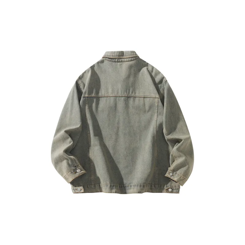 FASTFISH Denim Jacket Unisex Dark Gray-9