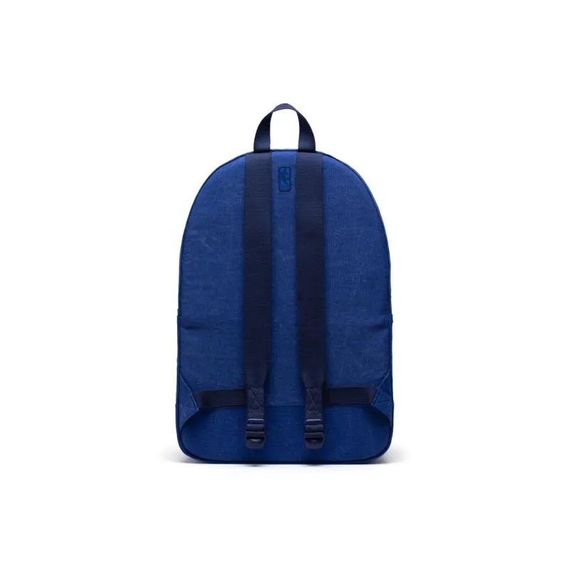 NBA Enzyme Wash Cotton Canvas Backpack Unisex Blue-2
