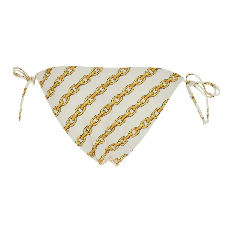 VERSACE Chain Printed Tie Fastened Bikini Bottoms-1