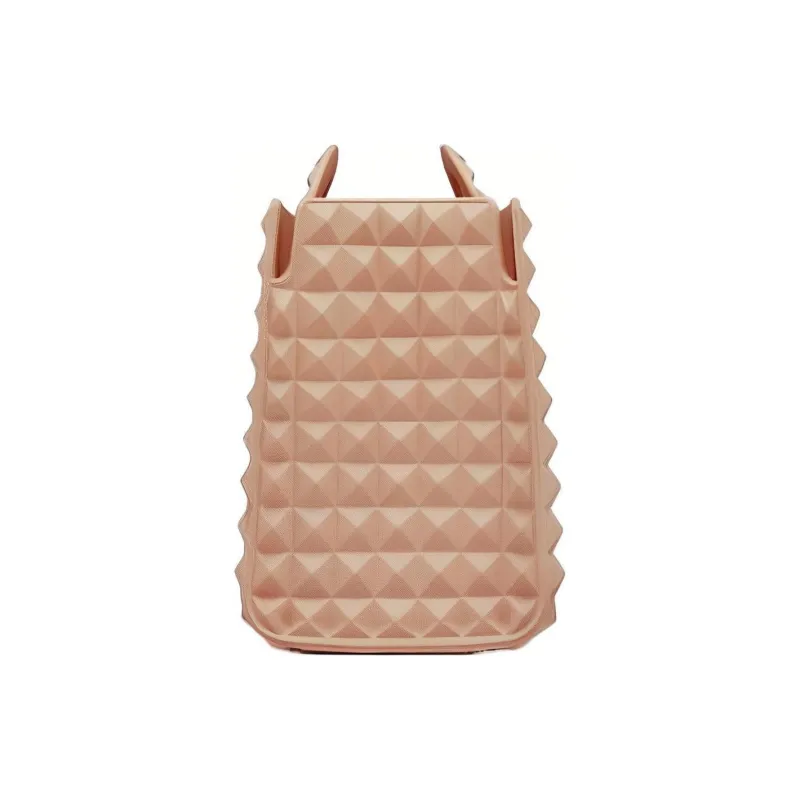 Valentino Rubber Tote Bag, Shopping Bag, Shoulder Bag, Handbag Women's Pink Cinnamon-2