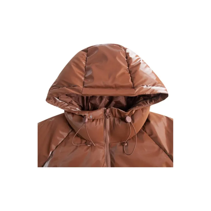 Nike Puffer Jacket Women's Brown-3