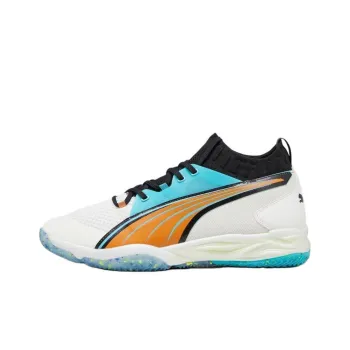 First Mile x PUMA Eliminate Nitro Anti Slip Wear Resistant Mid Top Training Shoes Men's White Orange