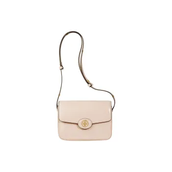 TORY BURCH Robinson Patent Leather Crossbody Bag Shoulder Bag Regular Women's Light Pink