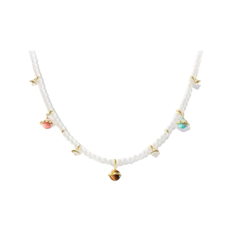 Lola Rose Copper Alloy Necklaces Women's White-0