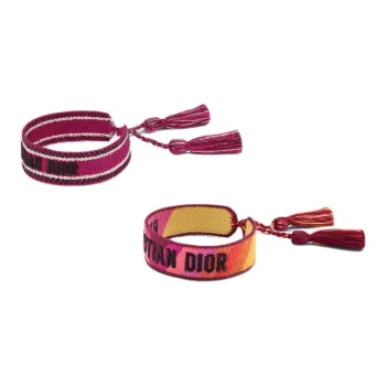 DIOR Cotton Bracelets Women's Pink