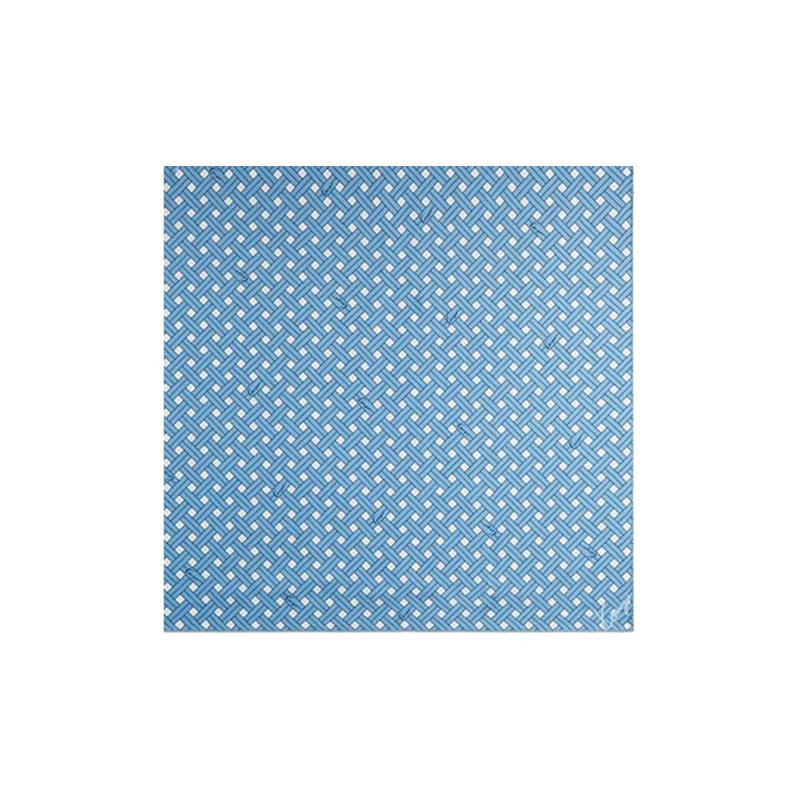 KENZO Mulberry Silk Scarves Women's Blue/Black-1