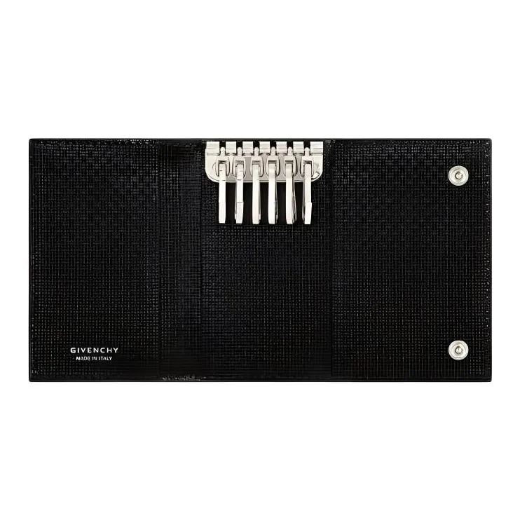Givenchy Calfskin Key Pouch Men's Black-3