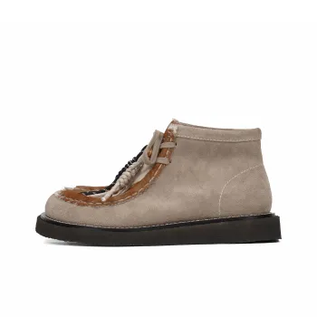 CROOKED CARD Cushioned Slip Resistant Abrasion Resistant Mid Top Casual Shoes Unisex Thatched Sand