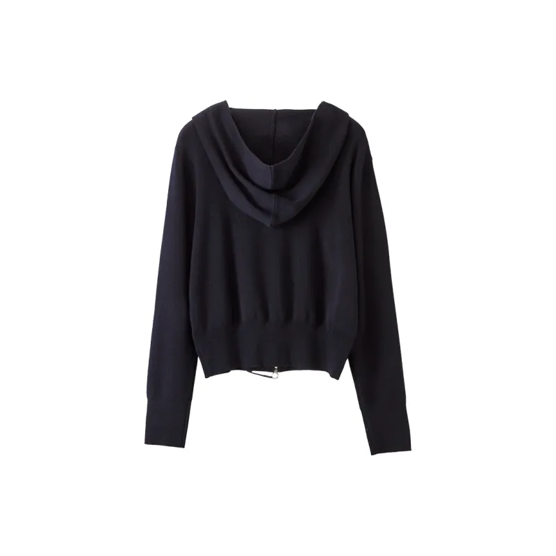 XIANGYING Sweater Women's Navy Blue-1