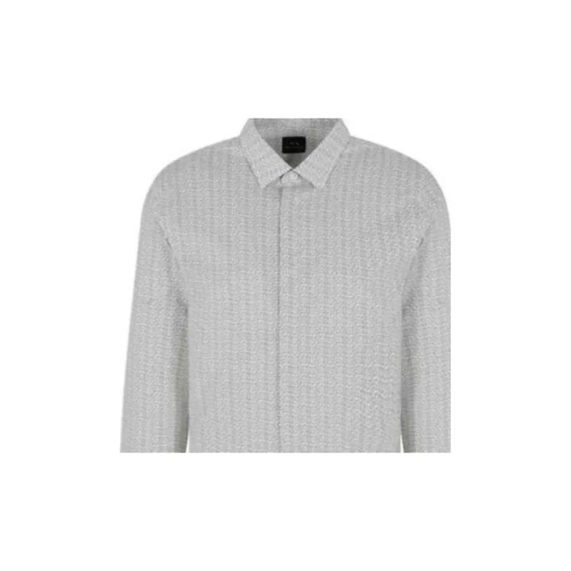ARMANI EXCHANGEAE SS25 Shirt Men's Light White-1