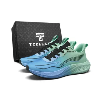TCELLARS Abrasion Resistant Lightweight Height Increasing Rebound Low Top Running Shoes Men's Exclusive Box