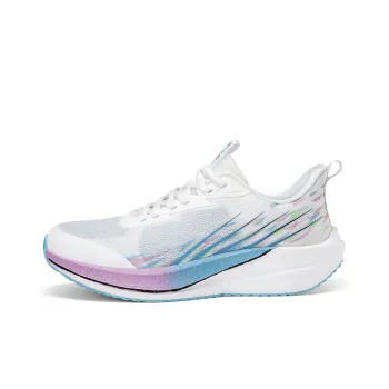 Speed Joy Run Cushioning Anti Slip And Wear Resistant Low Top Carbon Plate Casual Running Shoes Men's White Blue