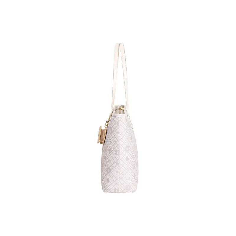 Miffy Synthetic Leather Tote Bag Shopping Bag Underarm Shoulder Bag Women's White/Pink-2