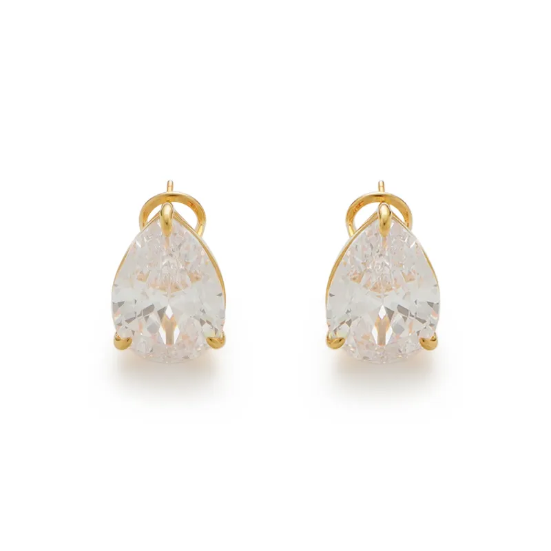 RSNY Gold Plated Copper Stud Earrings Women's-5
