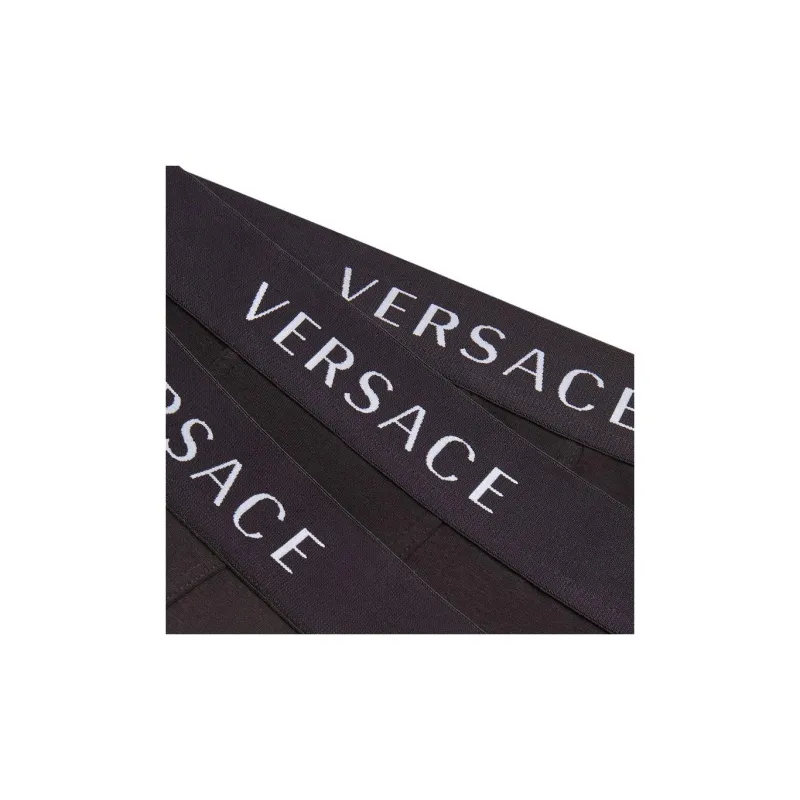 VERSACE Logo Trunks Tri Pack 'Black'-2