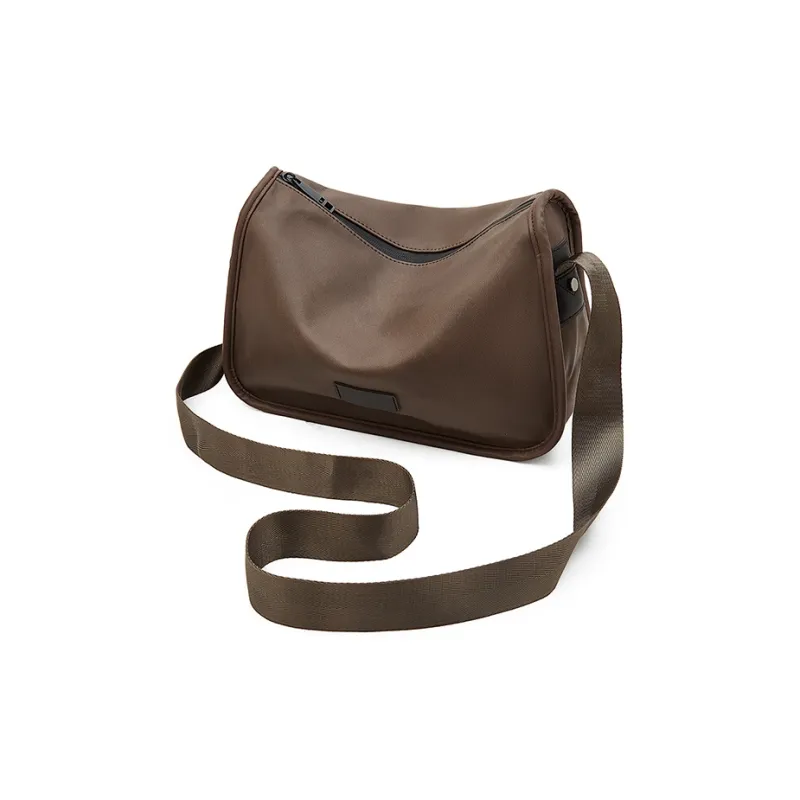 Old Man's Head Synthetic Leather Crossbody Bag Regular Men's Khaki-1