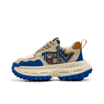 NANJIREN Cushioning Height Increasing Abrasion Resistant Breathable Slip Resistant Low Top Chunky Sneakers Men's