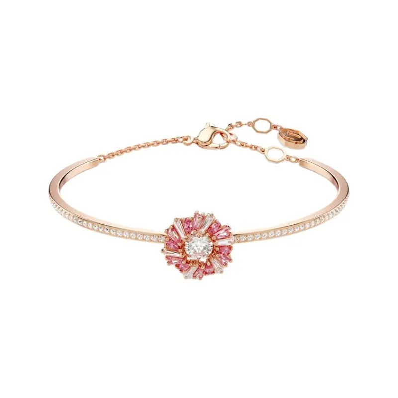 Swarovski Faux Crystal Bangles Women's Rose Gold-0