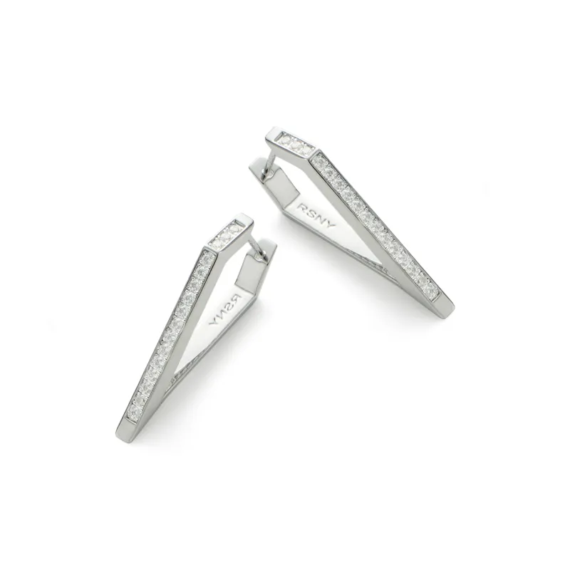 RSNY Rhodium plated Copper Earrings Women's-0