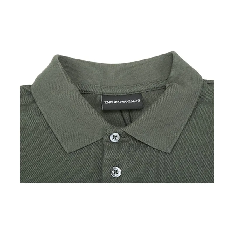 EMPORIO ARMANI Polo Shirt Men's Green White Multicolor-2
