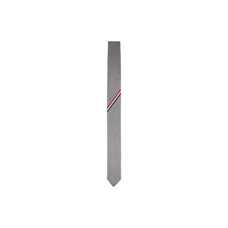 THOM BROWNE· Silk Ties Men's Gray-0