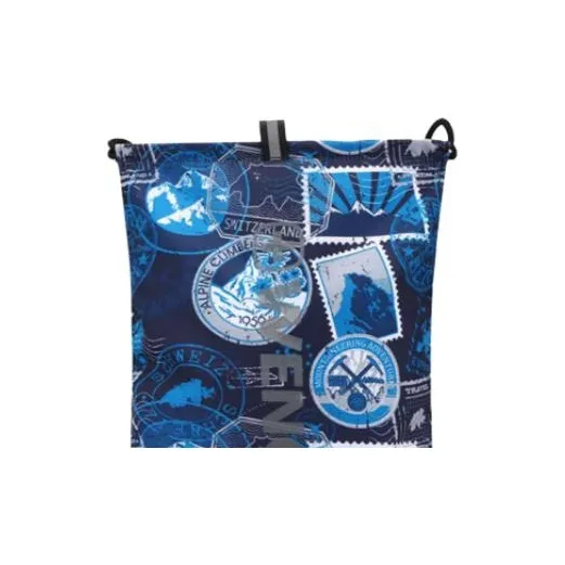 Wenger Nylon Fabric Portable Crossbody Bag Shoulder Bag Large Size Unisex Blue Print-3