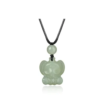 ZENGCAI Carving Men And Women's Baby Kids Jade Pendant Green Jade Kids'