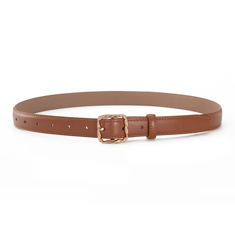 AOKANG Split Cow Leather Belts Women's Width 2.3CM-29