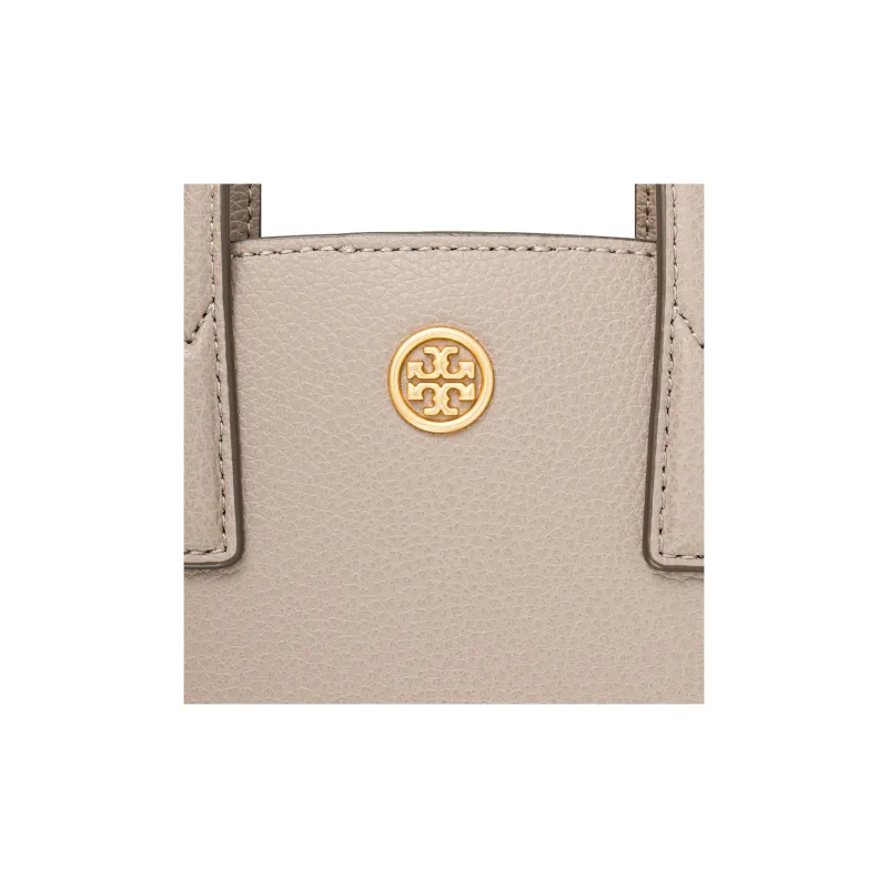 TORY BURCH Walker Cow Leather Crossbody Handbag Mini Women's Gray-4