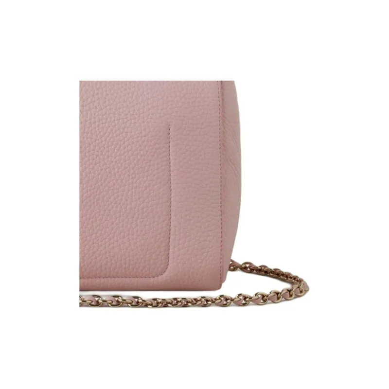Mulberry Lily Grained Leather Portable Crossbody Bag Shoulder Bag Medium Size Women's Rose Pink-3
