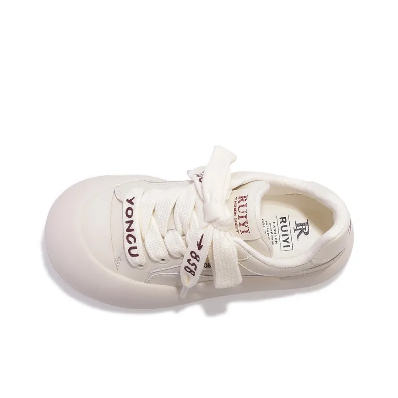 SNXR Slip Resistant Cushioning Abrasion Resistant Low Top Skateboard Shoes Women's Beige-4