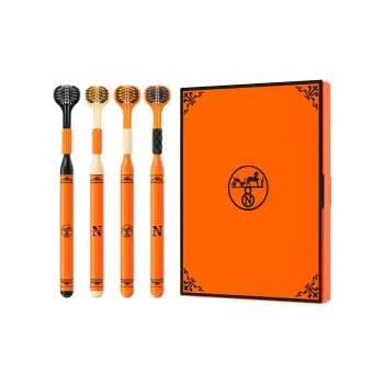 BANNER Luxe Advanced Triple Layer Soft Velvet Toothbrushes Antibacterial Gum Protection Cleaning Tongue Gift Box Set