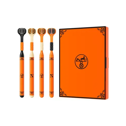 BANNER Luxe Advanced Triple-Layer Soft Velvet Toothbrushes Antibacterial Gum Protection Cleaning Tongue Gift Box Set