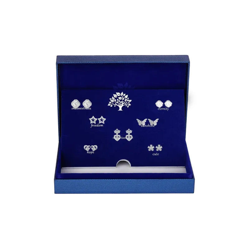 OWNCOOL S925 Sterling Silver Stud Earrings, Gift Box Set Women's-10