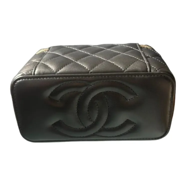 CHANEL Sheepskin Shoulder Bag, Crossbody Bag, Handbag Women's Black-3