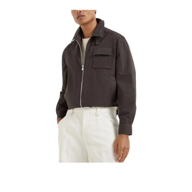 Brunello Cucinelli Long Sleeved Zipped Jacket-2