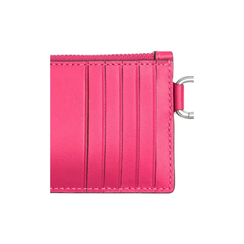 COACH LIL NAS Collaboration Calfskin Wallets Card Holders Men's Rose Red-3