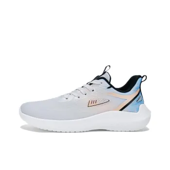 Warrior Non slip Wear resistant Shock Absorption Low Top Casual Running Shoes Men's Gray Orange Blue